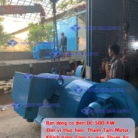 DC Motor 500 KW | Khách hàng: Công ty Giấy Thuận An