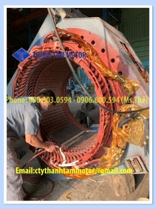 sửa chữa rotor động cơ motor điện 3000 kw