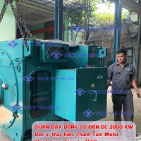 Quấn dây động cơ điện 2000 KW |  Khách hàng: Teco