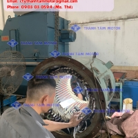 Quấn dây động cơ điện AC 240 KW | Cty Thiết bị CN Quốc gia Gia Bảo 