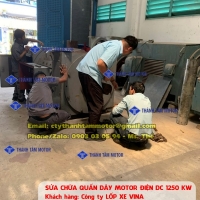 Sửa chữa động cơ điện DC 1250 HP | Lốp xe Vina