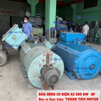 AC Motor 500 HP | Khách hàng: Cty Giấy Thuận An