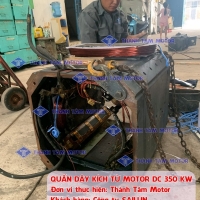 Quấn dây Motor DC 350 KW | Sailun | Hạng mục: Quấn dây kích từ