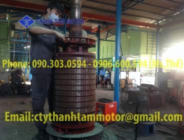 Sửa & xử lý rotor bị đứt mạch cho motor điện AC 1700 KW | Khách hàng: Nhôm Lâm Đồng