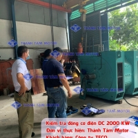 Kiểm tra động cơ điện DC 2000 KW | Teco