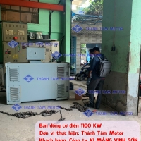 Động cơ điện không đồng bộ xoay chiều 3 pha 740 KW | Khách hàng: Công ty Xi măng Vĩnh Sơn
